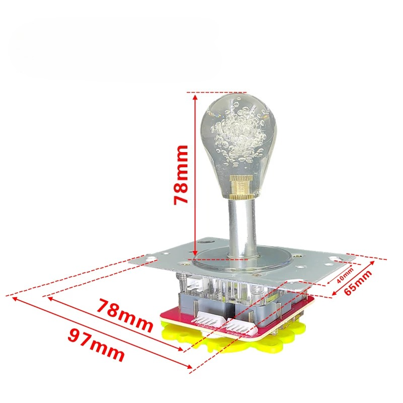 Colorful LED Light Short Joyst - Joystick Arcade Parts ulasan dan harga